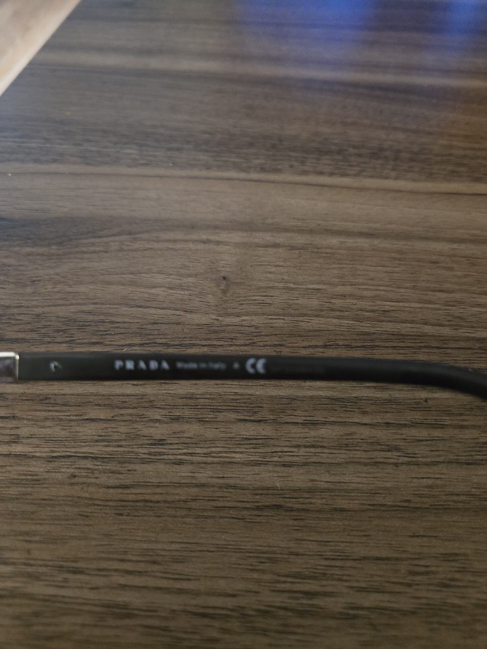 Prada Semi-Rim Rectangular Eyeglasses in Gunmetal - Picture 3 of 7